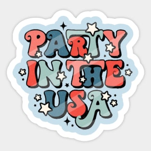 Party in the usa Sticker